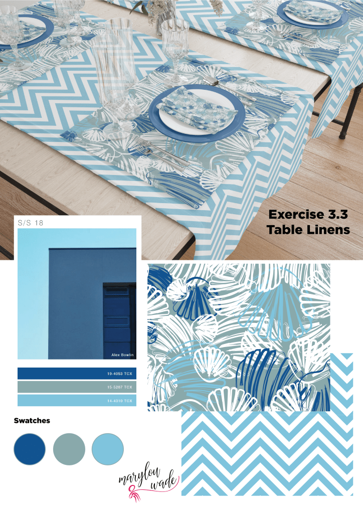 exercise 3.3 table linens dis[lay