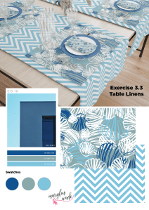 exercise 3.3 table linens dis[lay