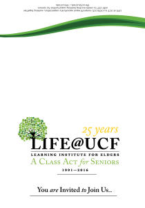 life@ucf 25 anniversary invitation cover